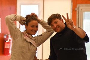 Valerio Aspromonte e Camilla Mancini al fencing academy 2024 foil camp